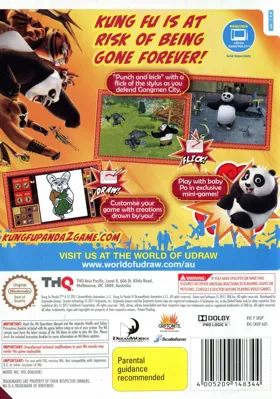 Kung Fu Panda 2 box cover back